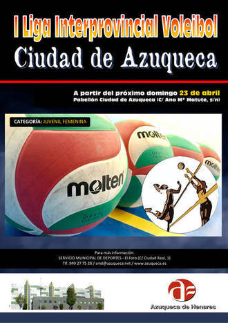 Este domingo arranca la Liga Interprovincial de Voleibol 'Ciudad de Azuqueca'