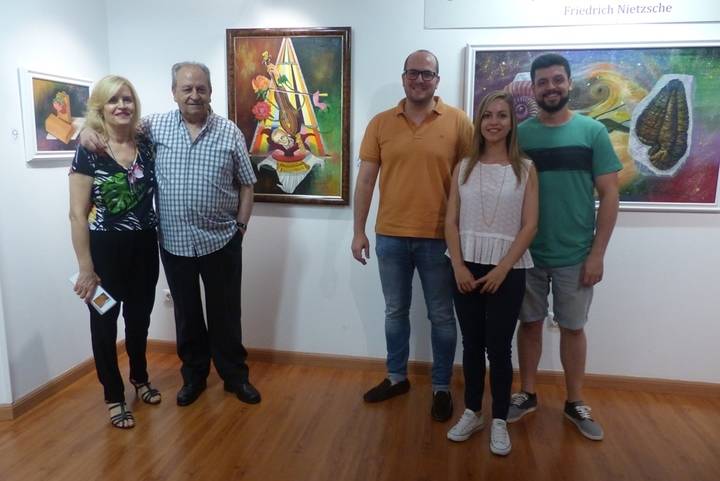 Inaugurada la exposición de pintura de 'Cassado' en la Sala Multiusos de la Diputación