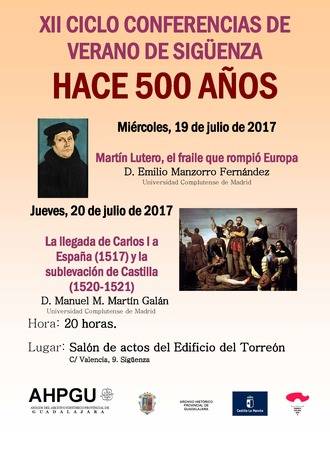 La XII Edición del Ciclo de Conferencias de Archivo vuelve a 'Hace 500 años' en Sigüenza