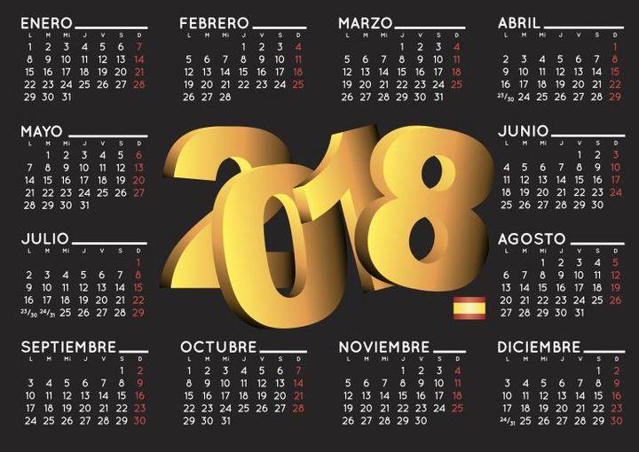 La Junta aprueba el calendario laboral para 2018 : vea los días festivos del año que viene