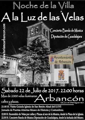 Más de 2.000 velas iluminarán las calles y plazas de Arbancón este sábado