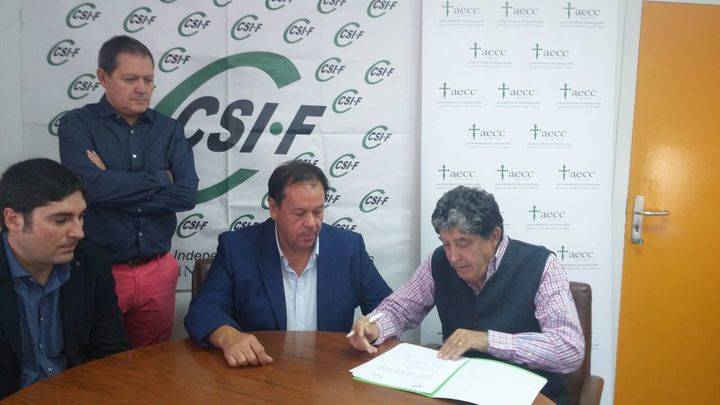 AECC y CSIF unen sus fuerzas en la lucha contra el cáncer en Guadalajara