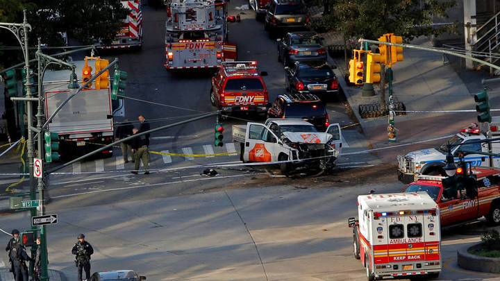 Ocho muertos y 15 heridos en un atropello en Nueva York al grito de "Alá es grande"