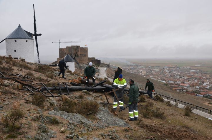 Consuegra ya trabaja a fondo para recuperar su emblemático Cerro Caldérico