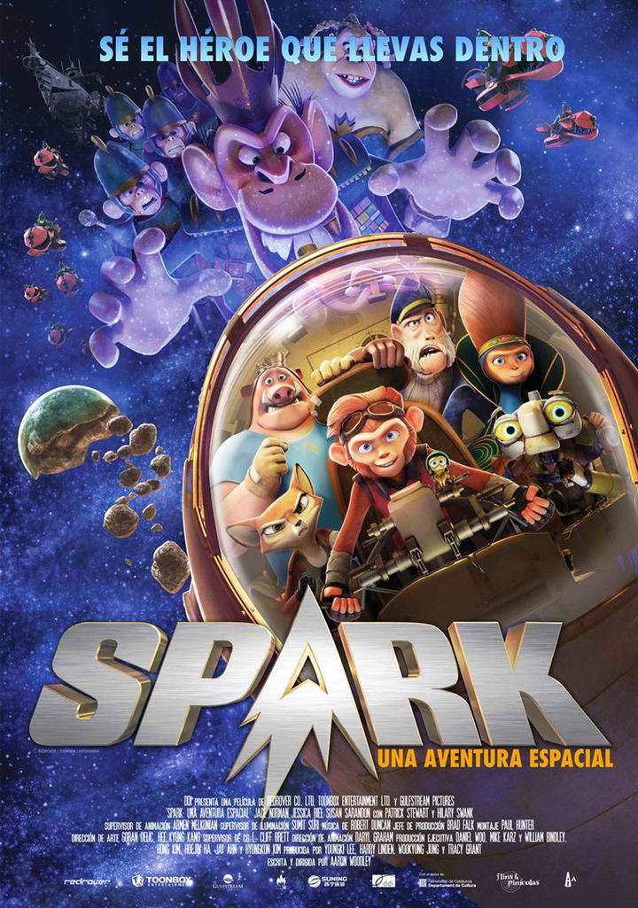 Cine infantil para la tarde del domingo, 29 de abril, en el Moderno : "Spark, una aventura espacial"