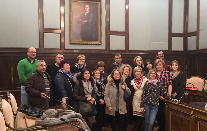 Un grupo de profesores del programa Erasmus+ visita la Diputación de Guadalajara