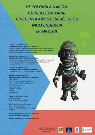 Jornadas en el IES Brianda de Mendoza: 'De colonia a nación. Guinea Ecuatorial cincuenta años después de su independencia'