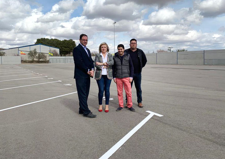 El respaldo de la Diputación de Cuenca permite al municipio de Honrubia contar con un parking municipal de camiones