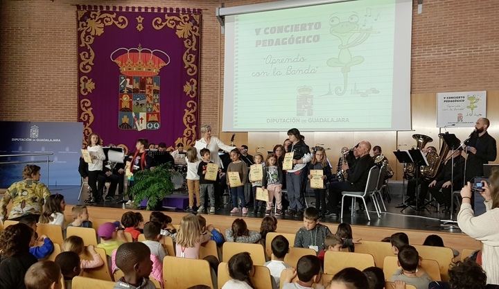 Cerca de un millar de escolares han participado en los V Conciertos Pedagógicos de Diputación de Guadalajara