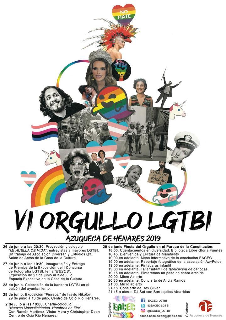 Las actividades del VI Orgullo LGTBI en Azuqueca comienzan este miércoles