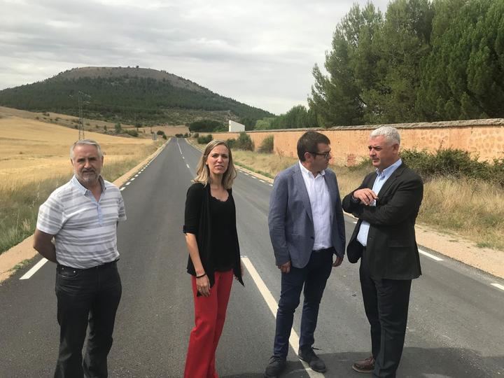 La Diputación mejora el firme de la carretera que une Sigüenza con Alcuneza y Alboreca