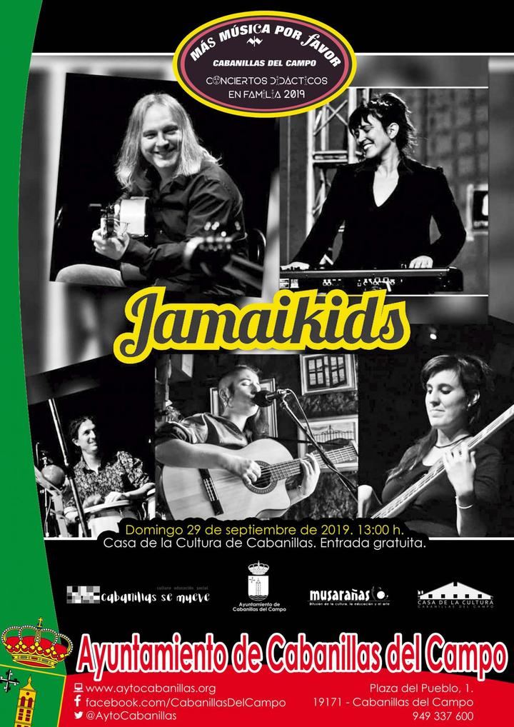 Vuelven los conciertos familiares de “Más música, por favor”: el 29 de septiembre, música jamaicana con “JamaiKids”