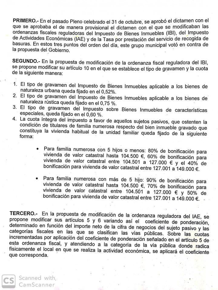 'José Luis Blanco decide definitivamente sangrar a los contribuyentes' de Azuqueca