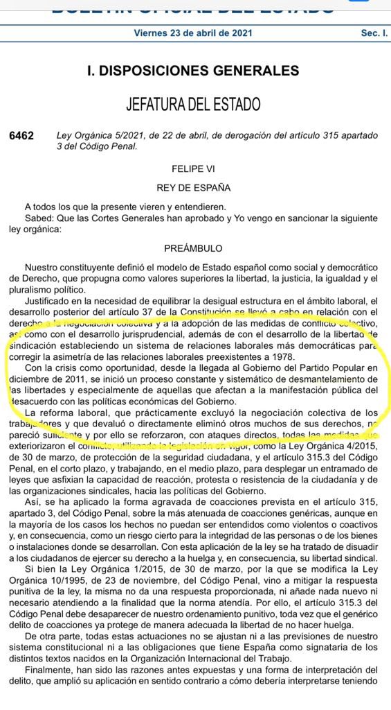 IMPRESENTABLE : El Gobierno de Sánchez UTILIZA el BOE para acusar al PP de "desmantelar" la libertad de huelga