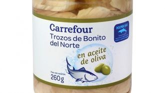 Alerta alimentaria por la presencia de fragmentos de vidrio en conservas de bonito de la marca Carrefour Extra