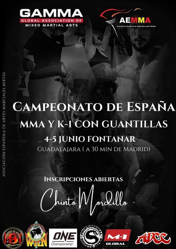 Guadalajara se viste de gala : Campeonato de España MMA y K-1 con guantillas en Fontanar