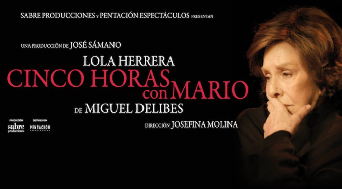 Lola Herrera abandona el escenario por un móvil que no paraba de sonar en mitad de la función de "Cinco horas con Mario"