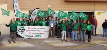 CSIF se moviliza en defensa de los empleados públicos para exigir mejoras y el fin de los recortes en la región 