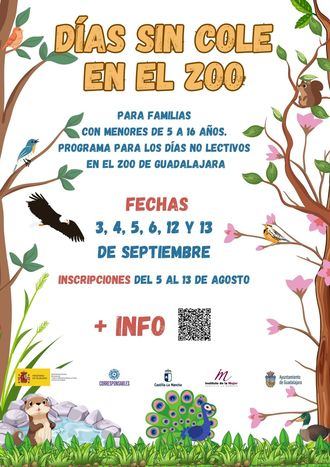 Se amplía el servicio de “Días sin cole” en Guadalajara, para atención a menores, ahora también en el Zoo municipal con 30 plazas al día