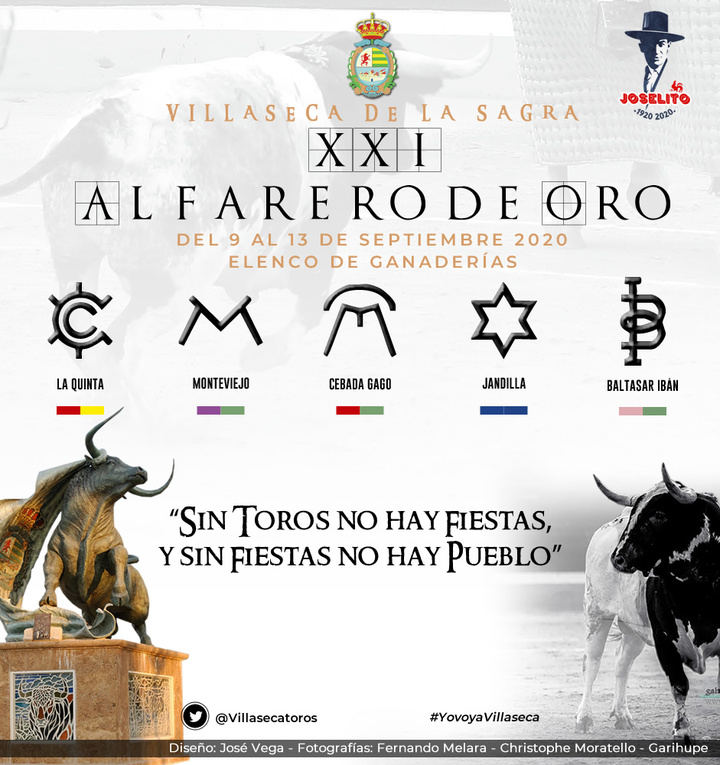 Elegidas las ganaderías del “XXI Certamen de Novilladas Alfarero de Oro Feria 2020" 