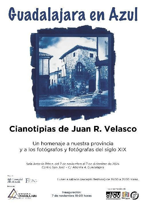 La Sala de Arte Antonio Pérez de la Diputación acoge la exposición de cianotipias ‘Guadalajara en Azul’ 