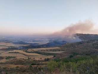 Registrado un incendio en terrenos agrícolas esta madrugada en Taracena