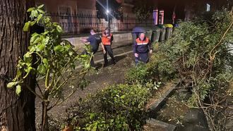 Bomberos, Policía Local y Protección Civil atendieron más de una treintena de incidencias durante el paso de la DANA por Guadalajara