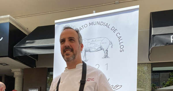 Jorge Losa, jefe de cocina de Zalacaín, elabora los mejores callos de España