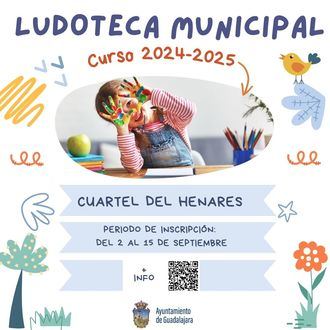 Este lunes se abre el plazo de inscripci&#243;n en la ludoteca municipal Baluba del Centro de Familia Cuartel del Henares