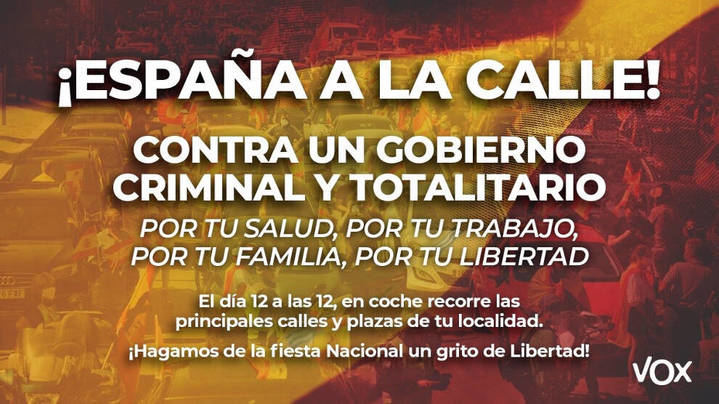 La justicia desautoriza a Sánchez y habrá marcha de VOX el 12 de octubre en Guadalajara