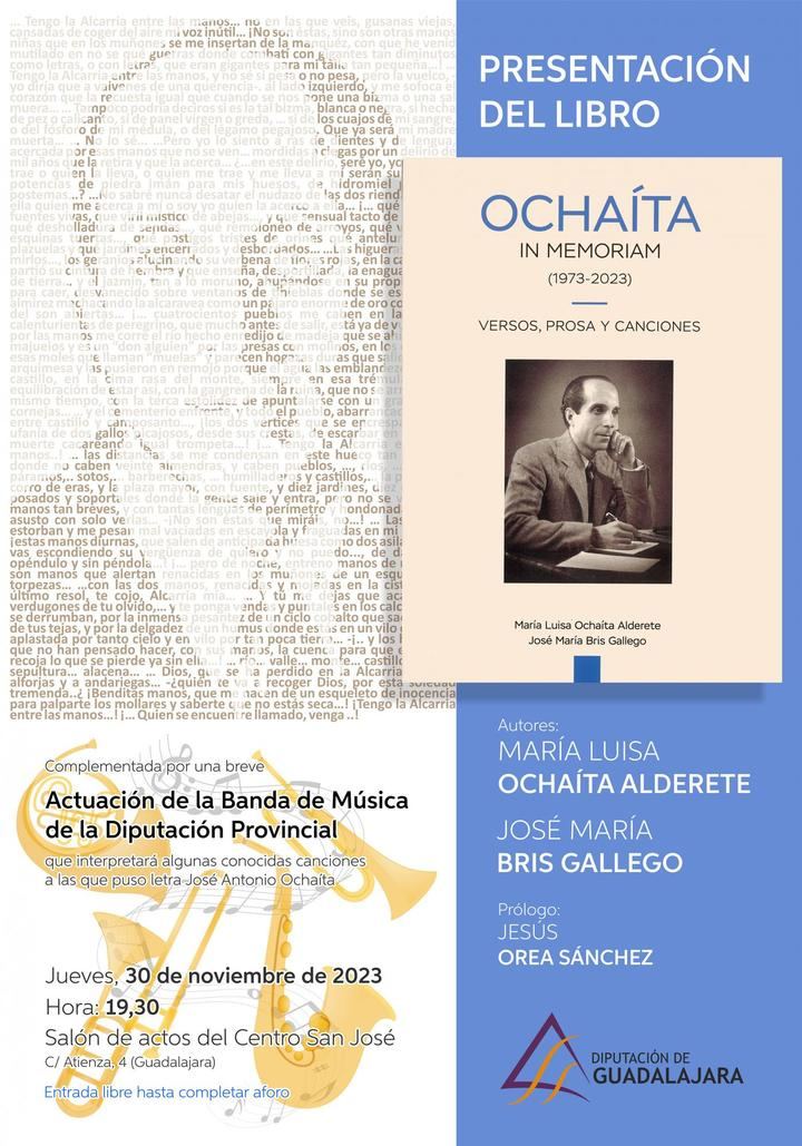 Este jueves se presenta en el Centro San José de Guadalajara el libro “Ochaíta in memoriam” 