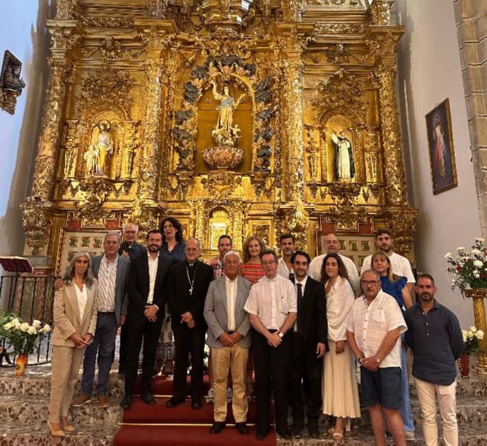 Inaugurado el retablo de la Iglesia de Romancos, que ha sido recuperado y restaurado con la ayuda Leader de FADETA 