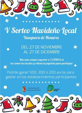 Comienza el V Sorteo Navideño Local de Yunquera de Henares con 32 establecimientos colaboradores