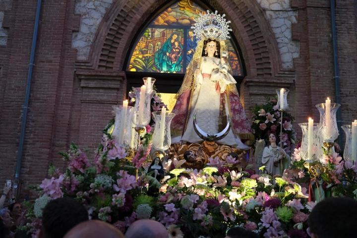 Tradicional traslado de la Virgen de la Antigua este jueves en Guadalajara. Foto: EDUARDO BONILLA