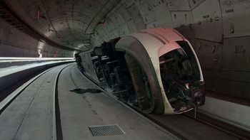 Tren volcado en el túnel que une Atocha y Chamartín |EL ECONOMISTA