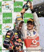 Webber vence en Brasil con Alonso, cuarto 