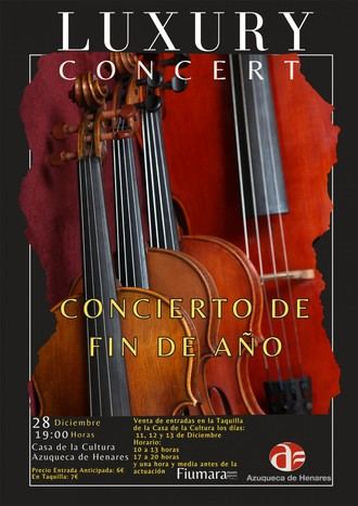 Concierto ben&#233;fico y &#34;Luxury Concert&#34; este fin de semana en la Casa de la Cultura