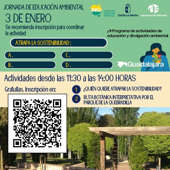 Inscripciones abiertas para ruta botánica y talleres ambientales el 3 de enero en Azuqueca