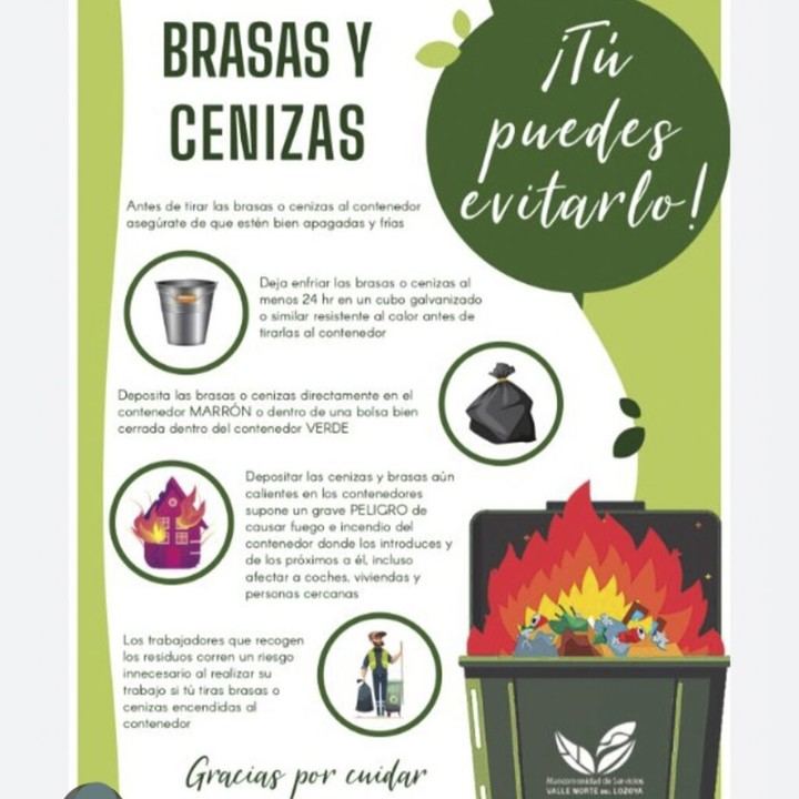 Precaución con cenizas para evitar incendios este invierno