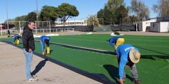 Nueva pista de fútbol 7 en Alovera mejora instalaciones deportivas