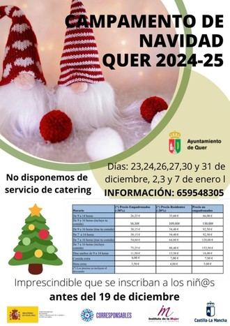 Campamento urbano en Quer facilita la conciliación familiar estas navidades