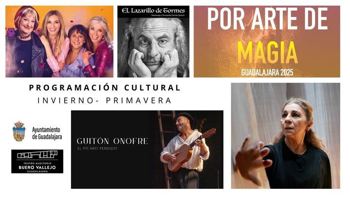 Comienza la venta de entradas para la programación cultural de invierno-primavera en el Teatro Buero Vallejo de Guadalajara