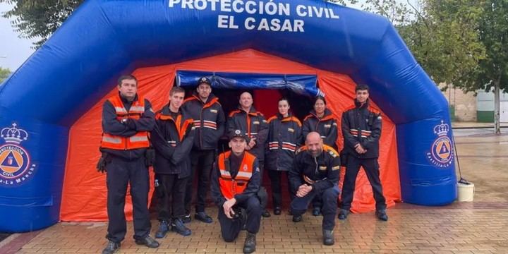 Protección Civil de El Casar ayuda en Valencia tras inundaciones