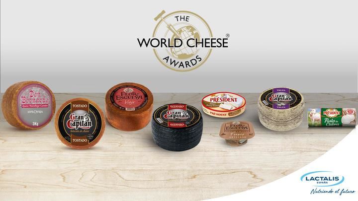 Ocho quesos de Lactalis España premiados en los World Cheese Awards 