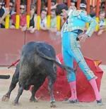 El segoviano Víctor Barrio toreando en Arganda del Rey.