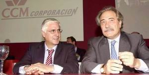 José María Barreda, presidente de la Junta de Comunidades de Castilla-La Mancha y Juan Pedro Hernández Moltó, expresidente de CCM y exsecretario general del PSOE en Castilla-La Mancha./Foto: Efe