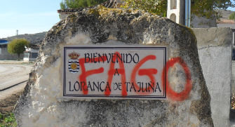 Pintada en Loranca de Tajuña.