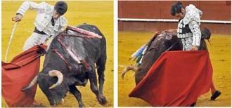 Arriba Talavante que toreó el sábado y a la derecha Morante que toreó el domingo. / Foto: Campo Bravo