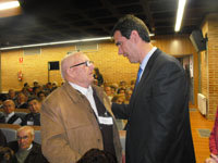 Antonio Román, en la Asamblea de la Federación Provincial de Jubilados y Pensionistas