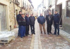 La Diputación finaliza las obras de renovación de redes y pavimentación de la calle Cervantes de Atienza 